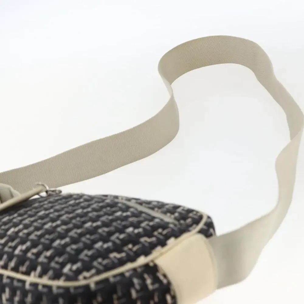 Chanel Canvas Shoulder Bag Black